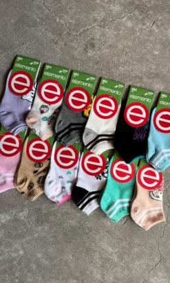 ELEMENTO ART 104 TALLE 2 Y 3 SOQUETE ESTAMPADO NIÑO PACK X12 - Imagen 3