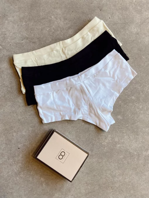 GIOS - Mutanda Culotte Confortevole, Art. 976, Confezione Da 5, Colore Nero