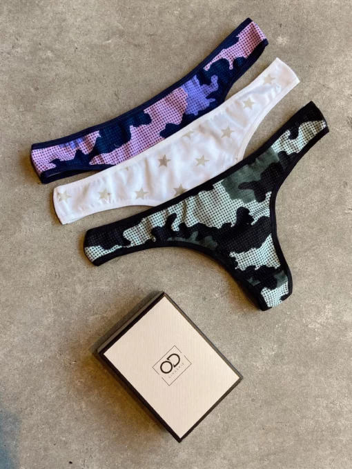  LODY WOMEN ART 8501/E  COLA LESS ESTAMPADA PACK X3