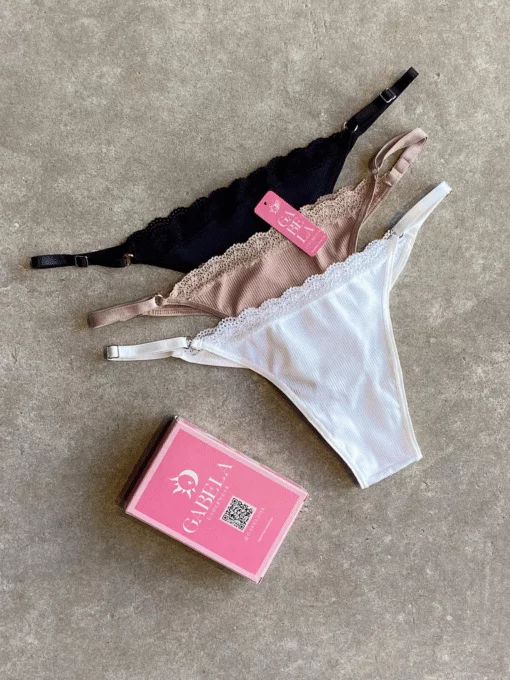 GABELA ART 2271 TANGA LESS PACK X3