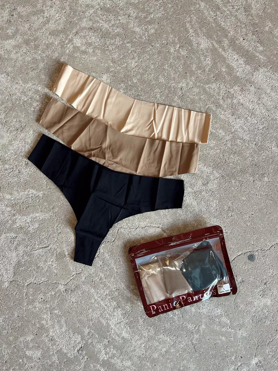 PANIC PANTIES ART 02 COLALESS SEGUNDA PIEL PACK X3