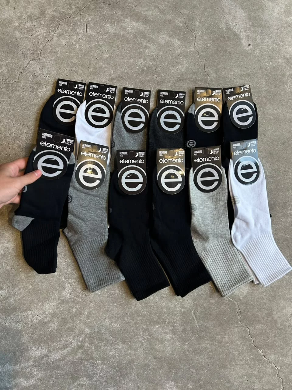 ELEMENTO ART 402L ⅓ DE CAÑA DE HOMBRE LISO PACK X12