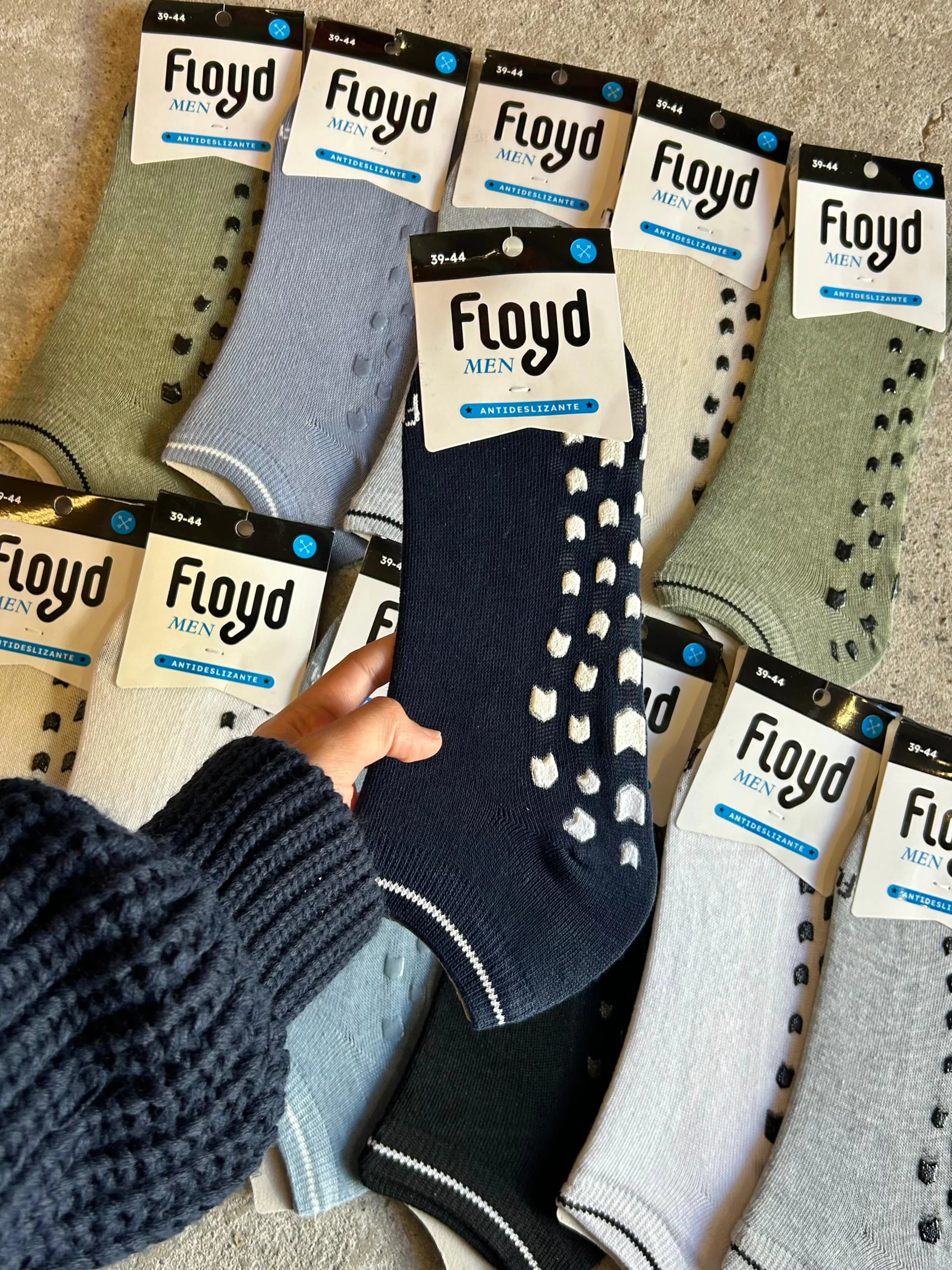 FLOYD 1422 SOQUETE ANTIDESLIZANTE PACK X12
