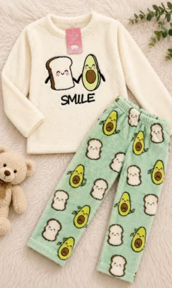 SR ART 3006 PIJAMA DE NIÑOS POLAR SOFT BORDADO