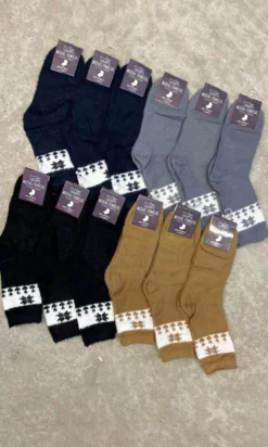 SR ART 9100.3 MEDIAS TERMICAS PELUCHE DE HOMBRE PACK X12