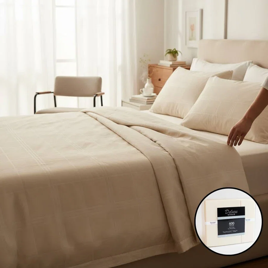 TERRENAL HOME SABANA DELUXE QUEEN 600 HILOS - Imagen 3